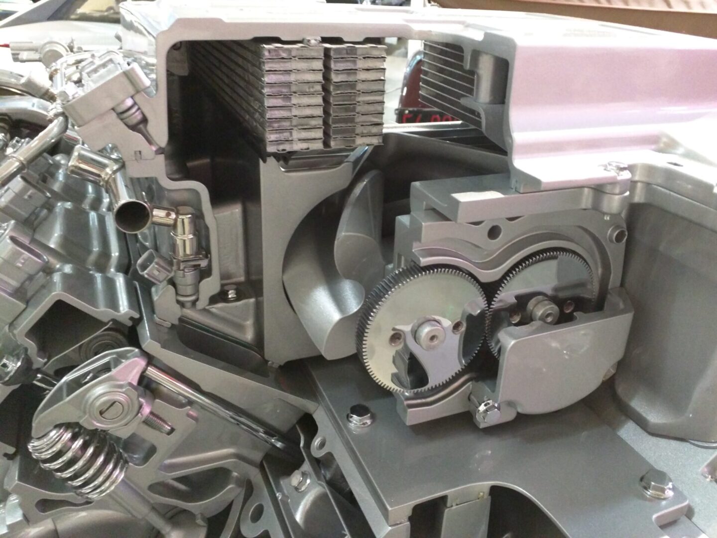 blower and intercooler cutaway